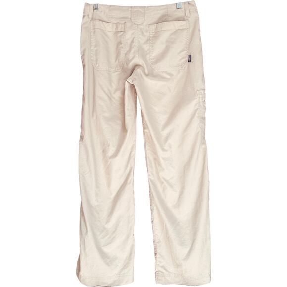 Patagonia Women’s Lightweight‎ Camping Hiking Cargo Pants Beige Size 8 - Picture 2 of 10